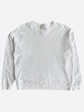 Chrome Hearts White Cross Jacquard Embroidered Sweater